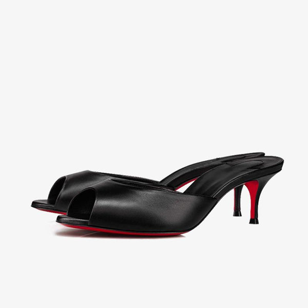 Black Calf Slingback Pump - ARNO CONTI