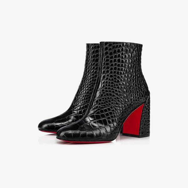 Black Leather Ankle Boot - ARNO CONTI