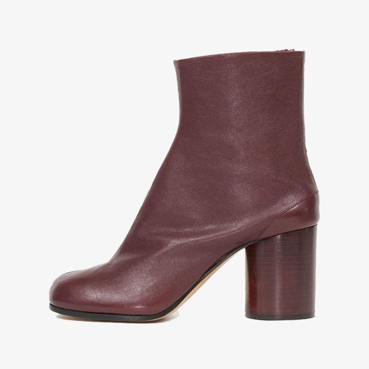 Tabi Leather Ankle Boots in Autumn Brown - Arno Conti Shoe