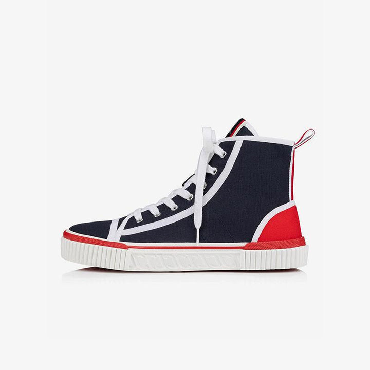 Navy High Top Sneakers Trainers - ARNO CONTI