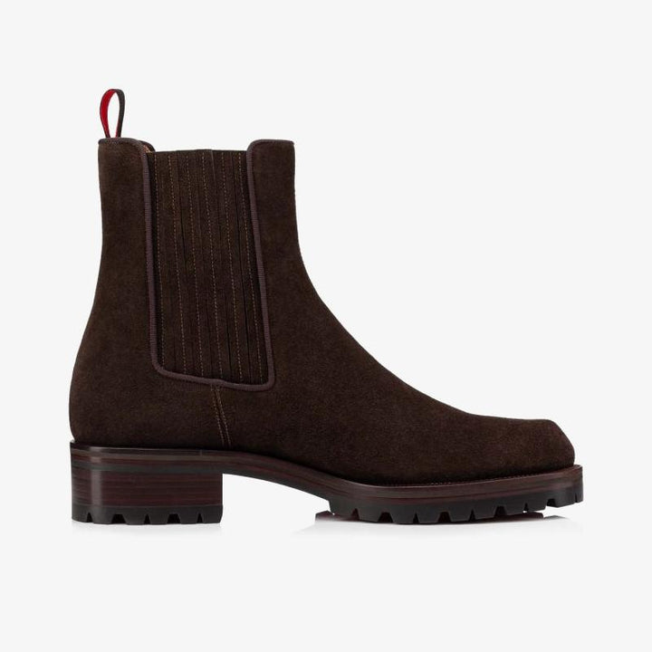Motorcycle-Inspired Brown suede Boot - ARNO CONTI