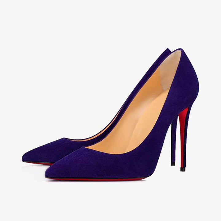 Suede Pointy Pumps - ARNO CONTI