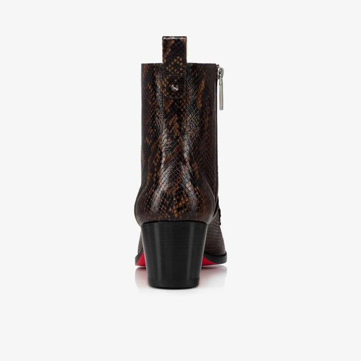 Western-Inspired Brown Calfskin Boot - ARNO CONTI
