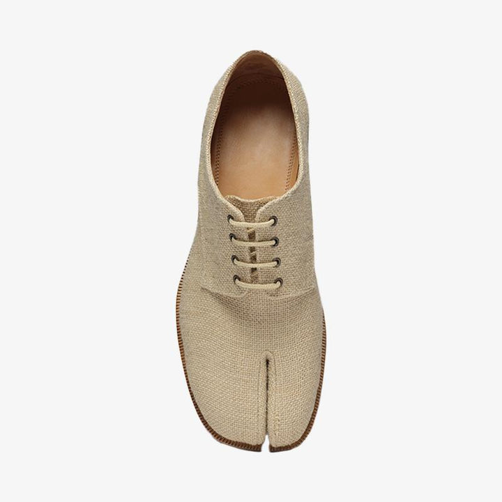 Sophisticated Split-toe Laced Low-top Ankle Boots - Arno Conti Shoe