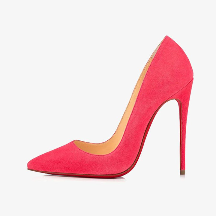 Versatile Pink Suede Pointy Pump - ARNO CONTI