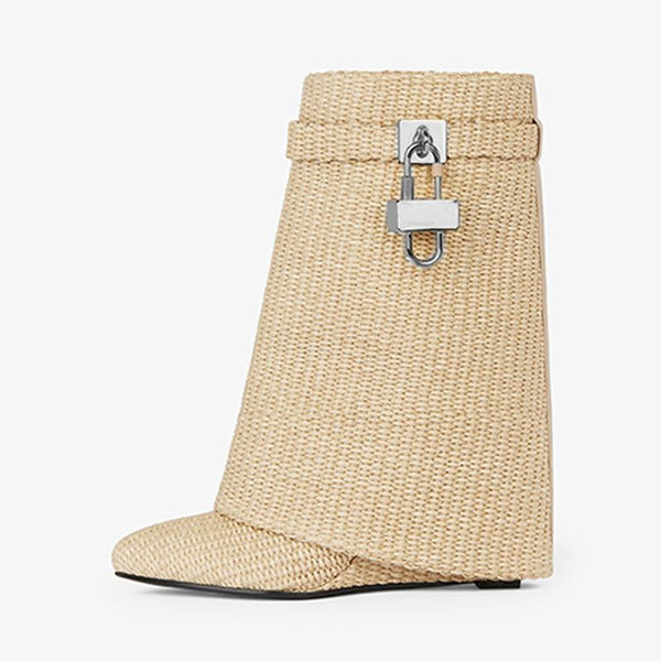 Sophisticated Beige Ankle Boots - Arno Conti Shoe