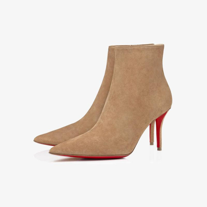 Beige Suede Ankle Boot - ARNO CONTI