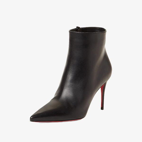 Sleek Black Pointy-Toe Bootie - ARNO CONTI