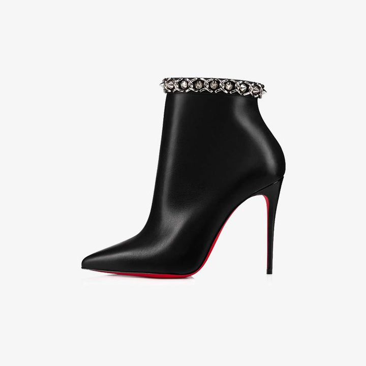 Elegant Black Calfskin Ankle Boot - ARNO CONTI