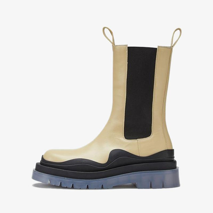 Beige/Black Chelsea Boots - Arno Conti Shoe