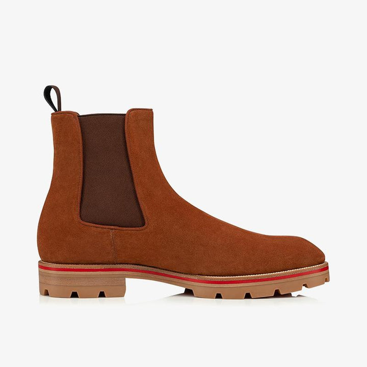 Men's Brown Suede Ankle Boot - ARNO CONTI