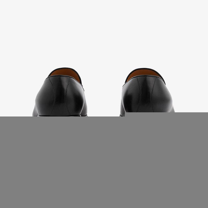 Black and Yellow Python Loafers with Fringe Detail - Arno Conti Shoe