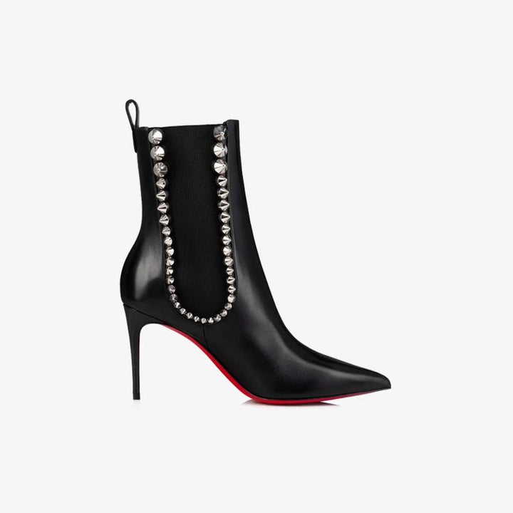 Silver Spikes Ankle Boot - ARNO CONTI