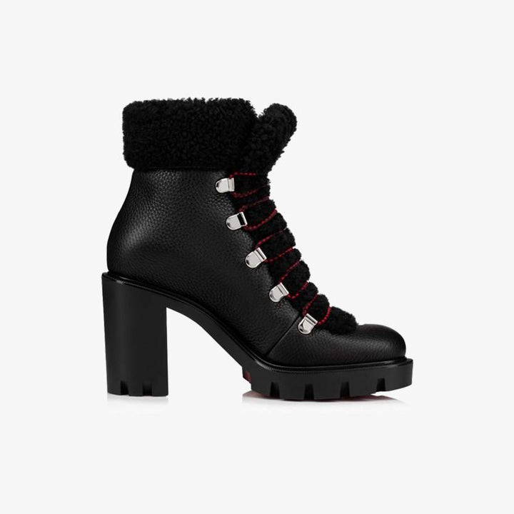 Textured Black Ankle Boots - ARNO CONTI