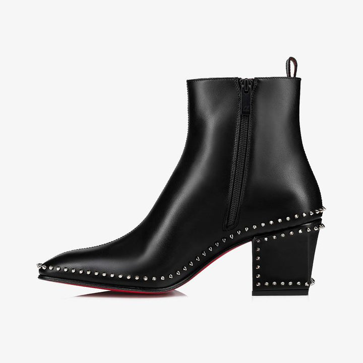 Black Ankle Spikes Boot - ARNO CONTI