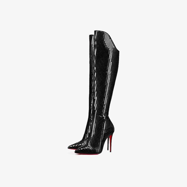 Reptile Texture Stiletto Boot - ARNO CONTI