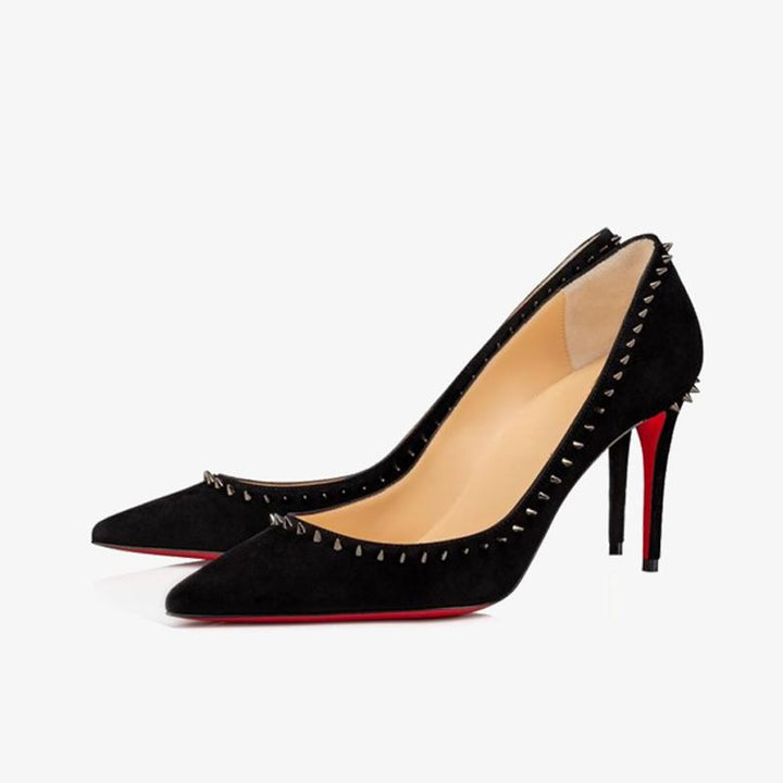 Black Pump with Gunmetal Spikes - ARNO CONTI