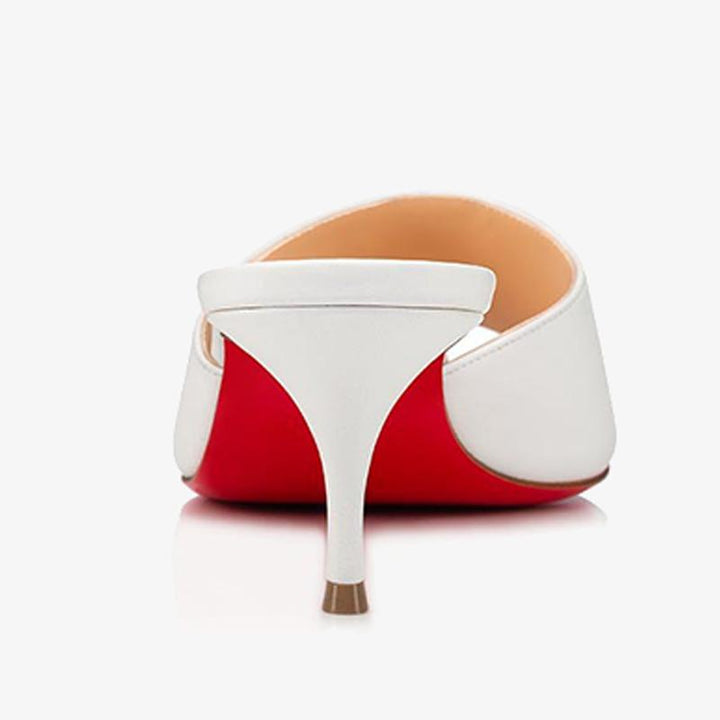 Elegant White Calf Leather Pumps - ARNO CONTI