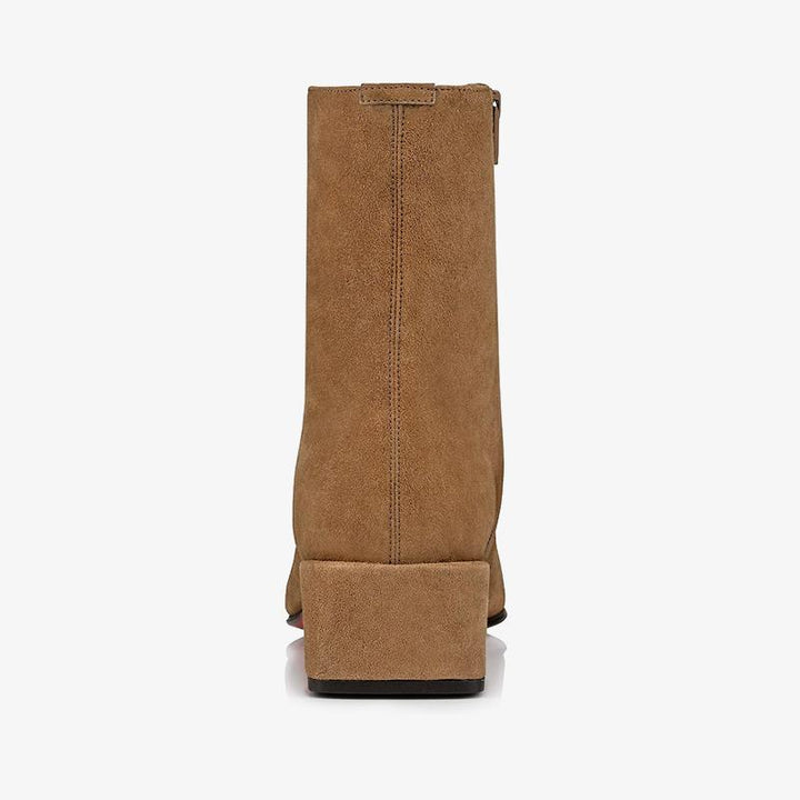 Brown Suede Ankle Boot - ARNO CONTI