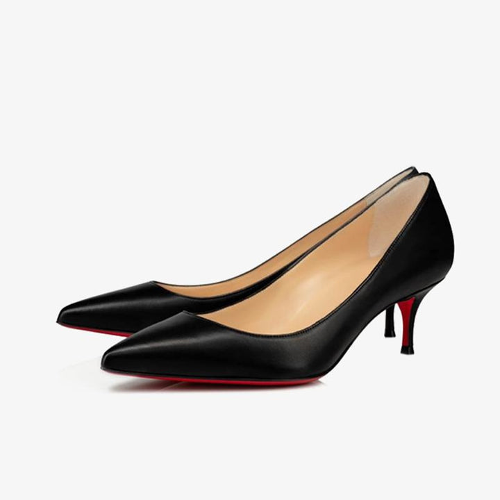Stylish Black Calf Leather Pump - ARNO CONTI