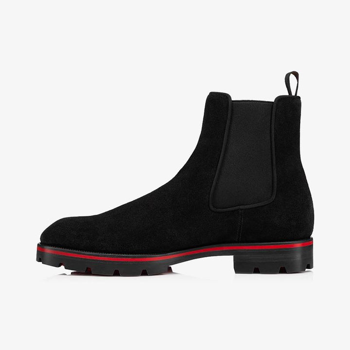 Black suede High-Top Boot - ARNO CONTI