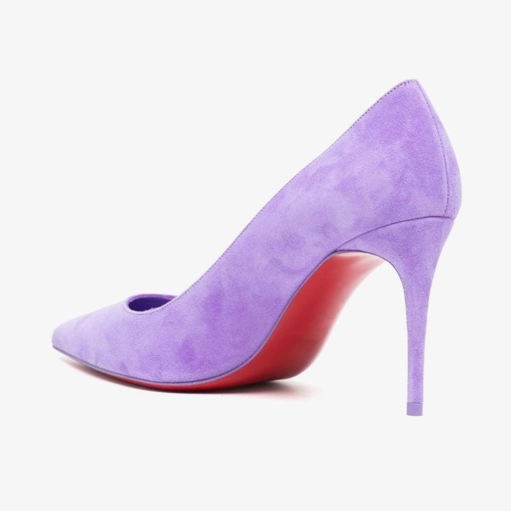 Purple lether Pumps with Stiletto Heel - ARNO CONTI