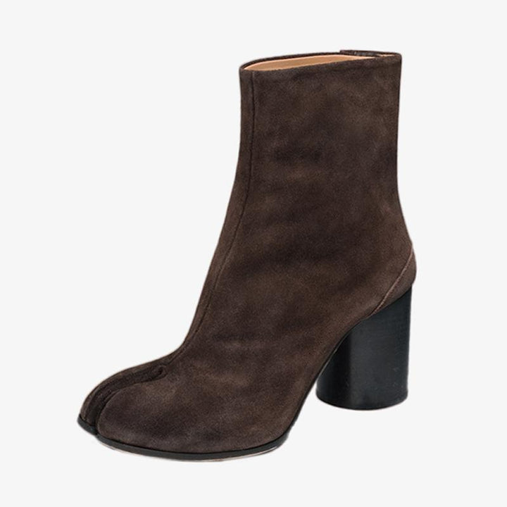 Suede Split-Toe Ankle Boots - Arno Conti Shoe