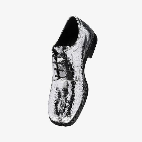 Split-toe broken mirror lace-top Shoes - Arno Conti Shoe
