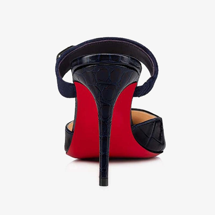 Alligator-Embossed Sandal - ARNO CONTI