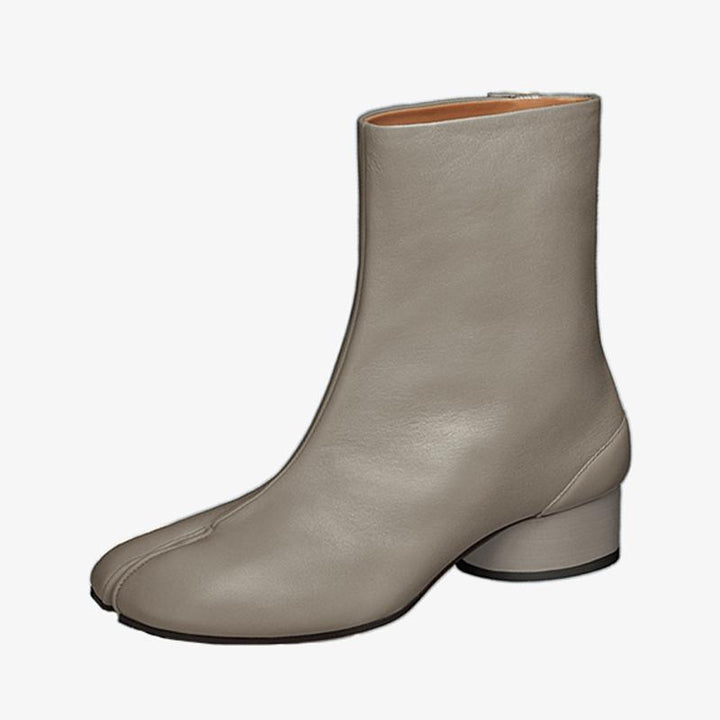 Calf Leather Tabi Split-Toe Ankle Boots - Arno Conti Shoe