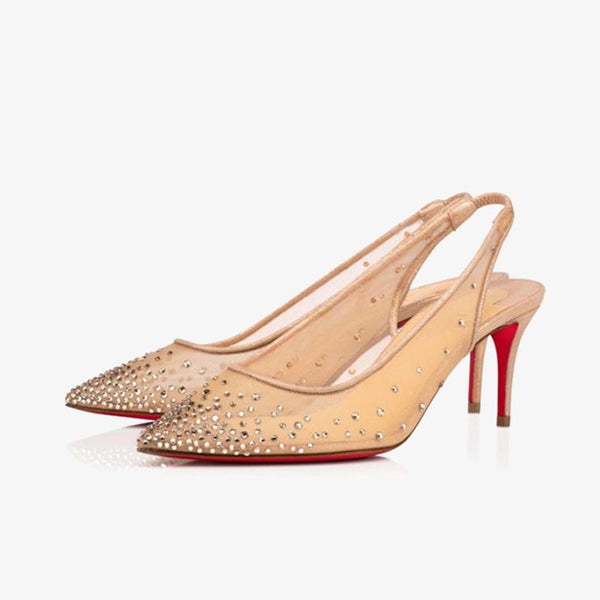 Nude Fishnet Pump - ARNO CONTI