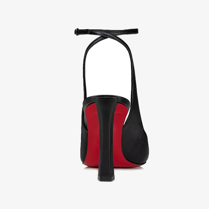 Black Calf Leather Pump - ARNO CONTI