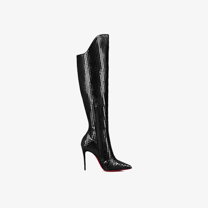 Reptile Texture Stiletto Boot - ARNO CONTI