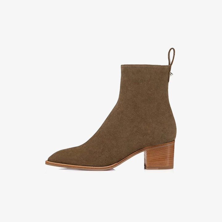 Suede Antelope-Inspired Ankle Boot - ARNO CONTI
