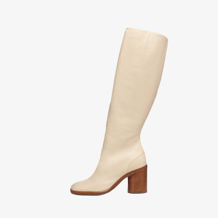 Vintage Soft Calf Leather Knee-High Boots - Arno Conti Shoe