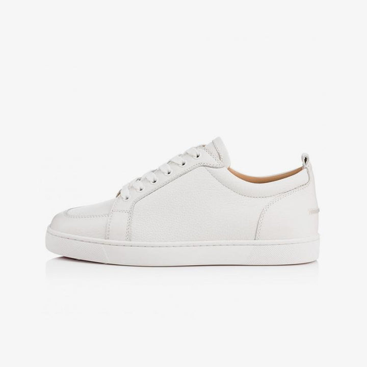 Calf Leather White Sneakers Shoes - ARNO CONTI