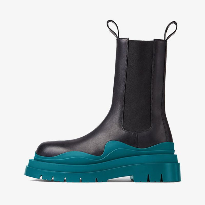 Blue/Green Chelsea Boots - Arno Conti Shoe