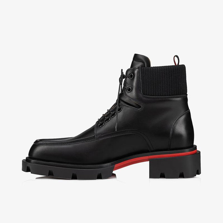 Black Calf Leather Ankle Boot - ARNO CONTI