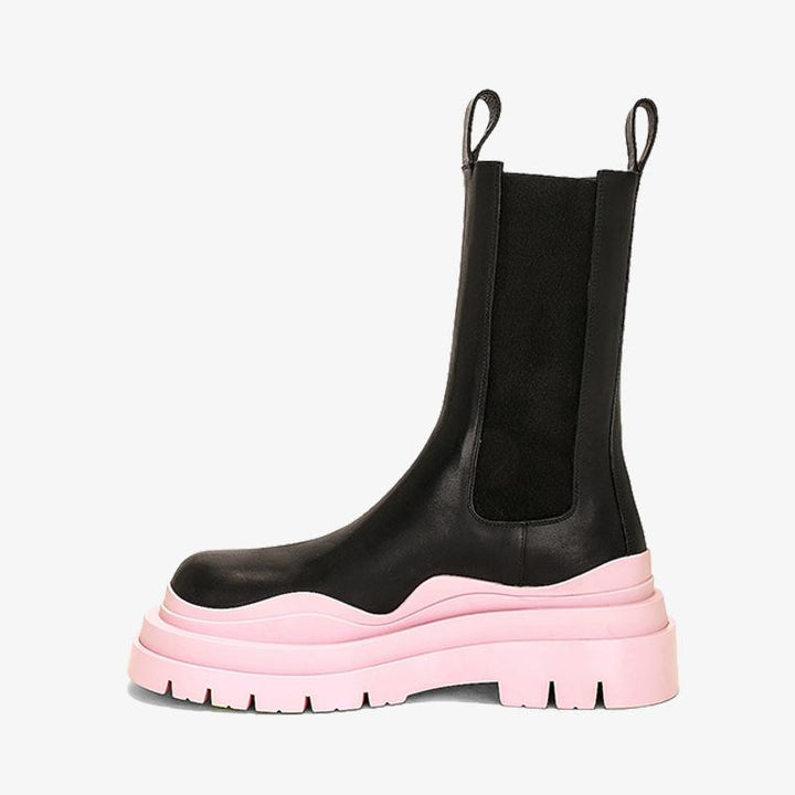 Pink/Black Chelsea Boots - Arno Conti Shoe