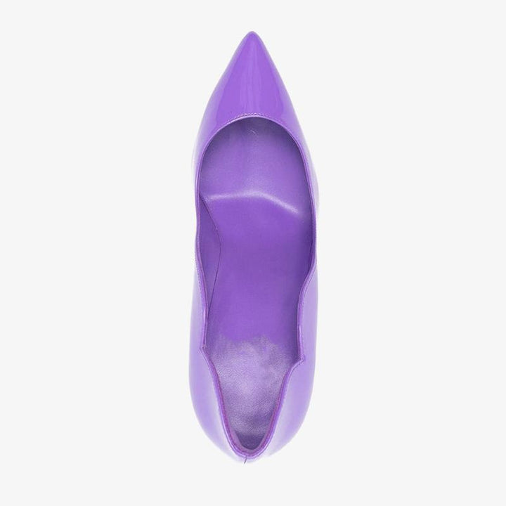 Elegant Violet Patent Leather Pumps - ARNO CONTI