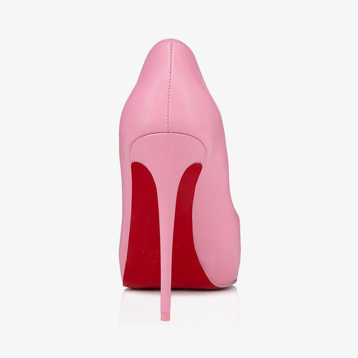Comfortable Pink Leather Pumps 120mm Heel - ARNO CONTI