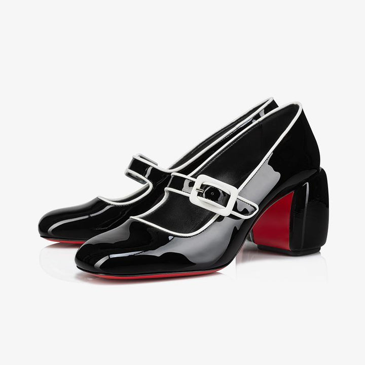 Black Patent Leather Pumps with 80 mm - ARNO CONTI