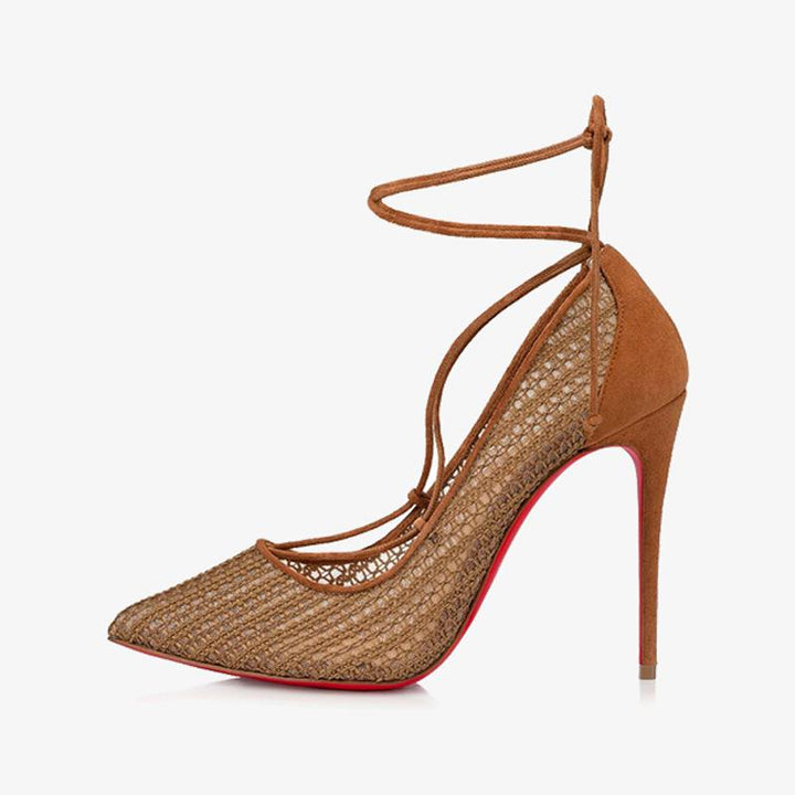 Mesh Pump with Ankle Tie - ARNO CONTI