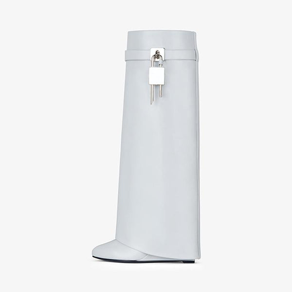 Stylish Grey Slip-On High Boots - Arno Conti Shoe