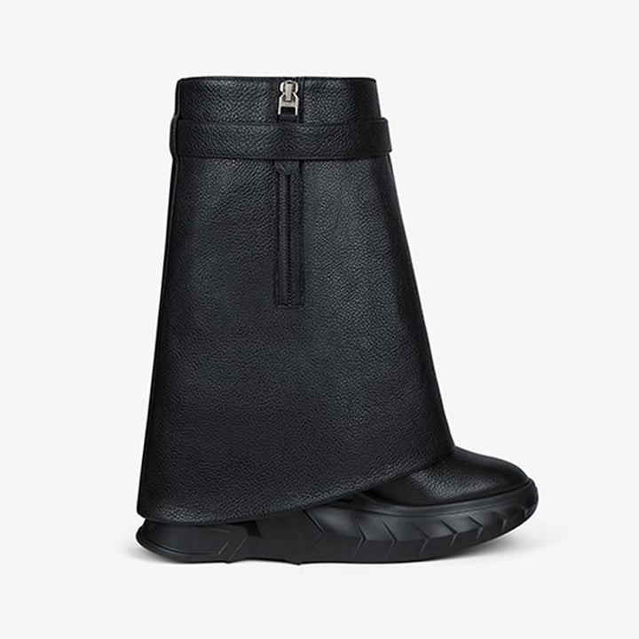 Black Calfskin Ankle Boots 80mm - Arno Conti Shoe