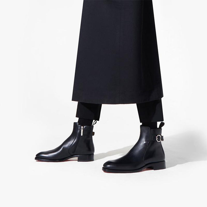 Adjustable Black Tapered Boot - ARNO CONTI