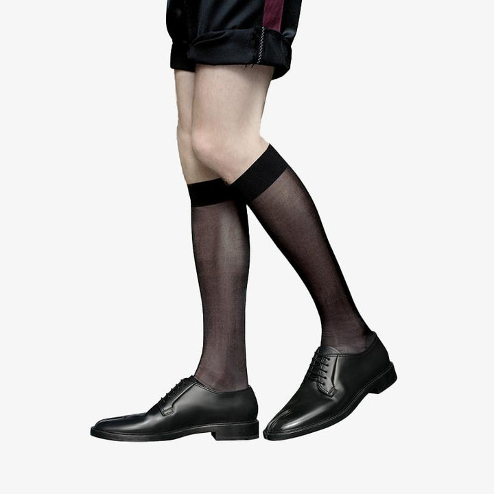 Durable Black Split-toe Laced Brogue Shoes - Arno Conti Shoe