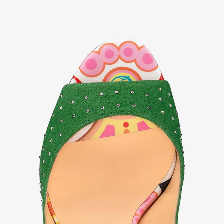 Green Suede Pumps - ARNO CONTI