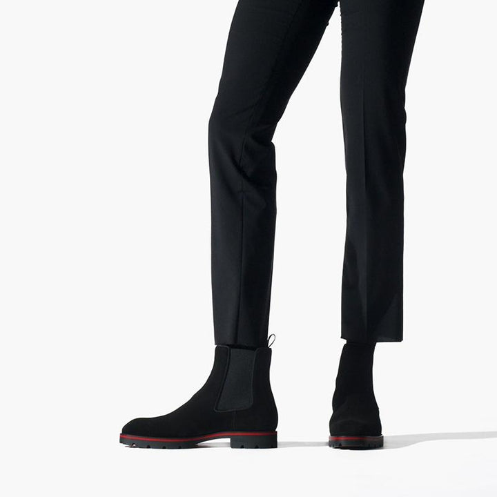 Black suede High-Top Boot - ARNO CONTI