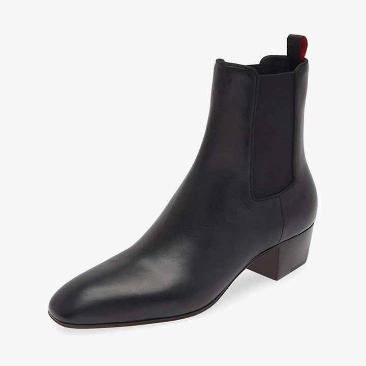 Black Leather Chelsea Boot - ARNO CONTI